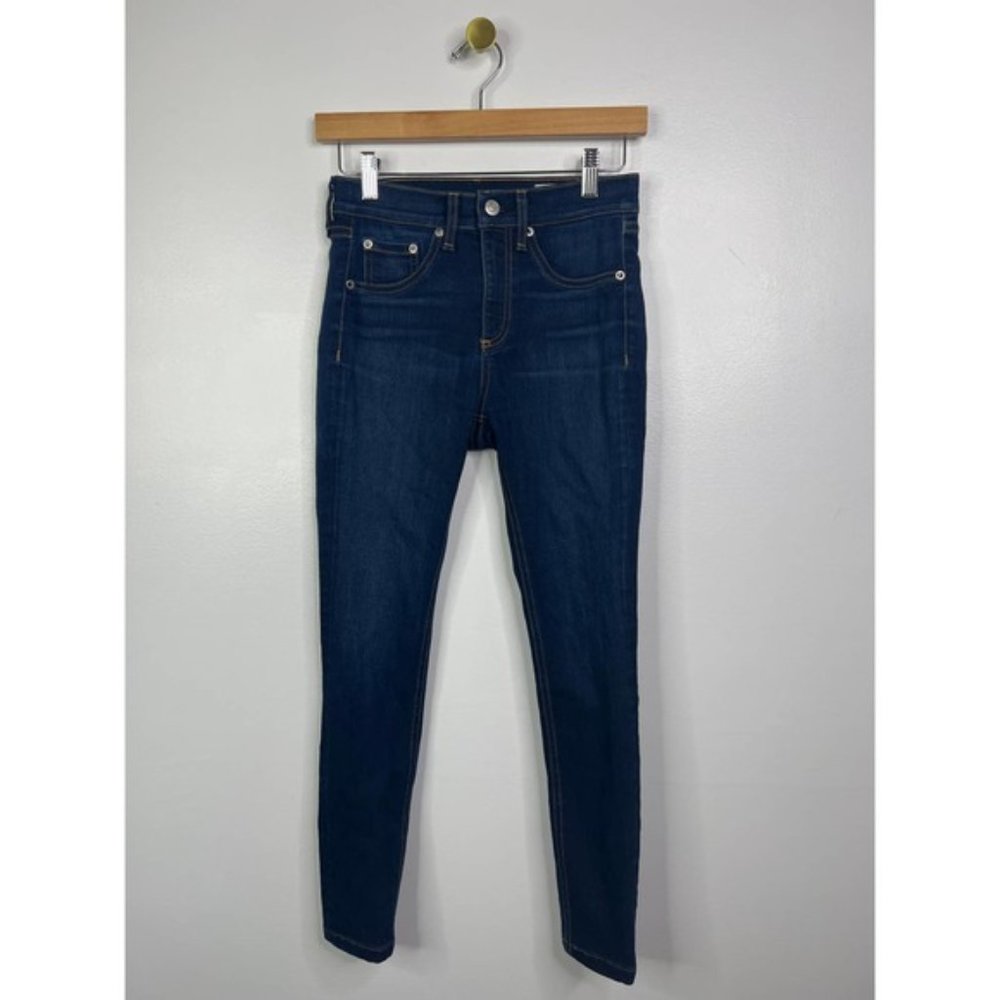 Rag & Bone High Rise Skinny Bedford Denim Jeans Women's Blue Size: 24 NWOT - Picture 2 of 11